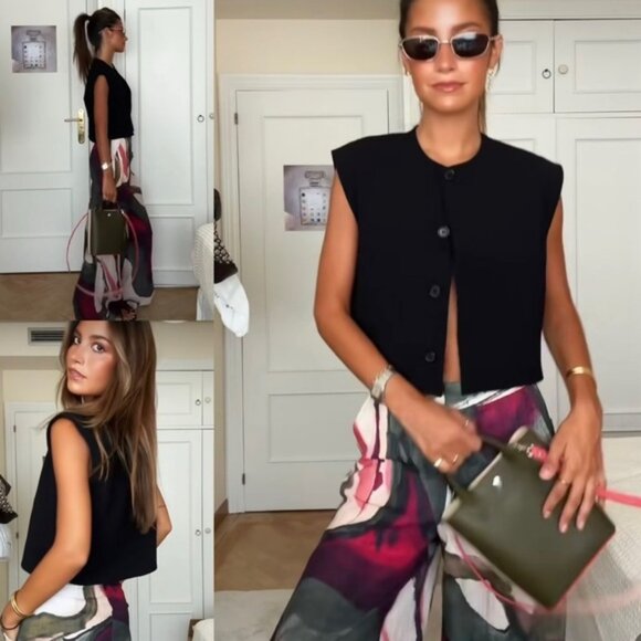 ZARA PRINTED PANTS - Picture 2 of 5